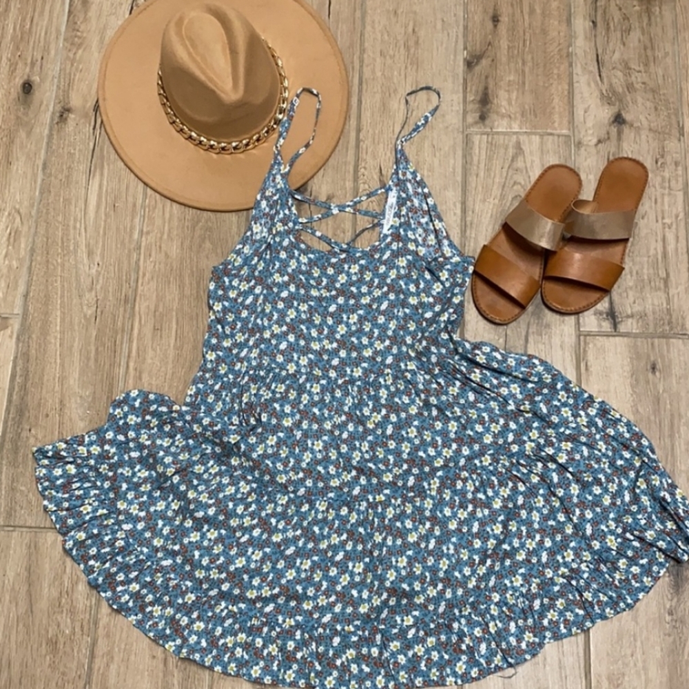 Navy Blue Paradise Usa Dress